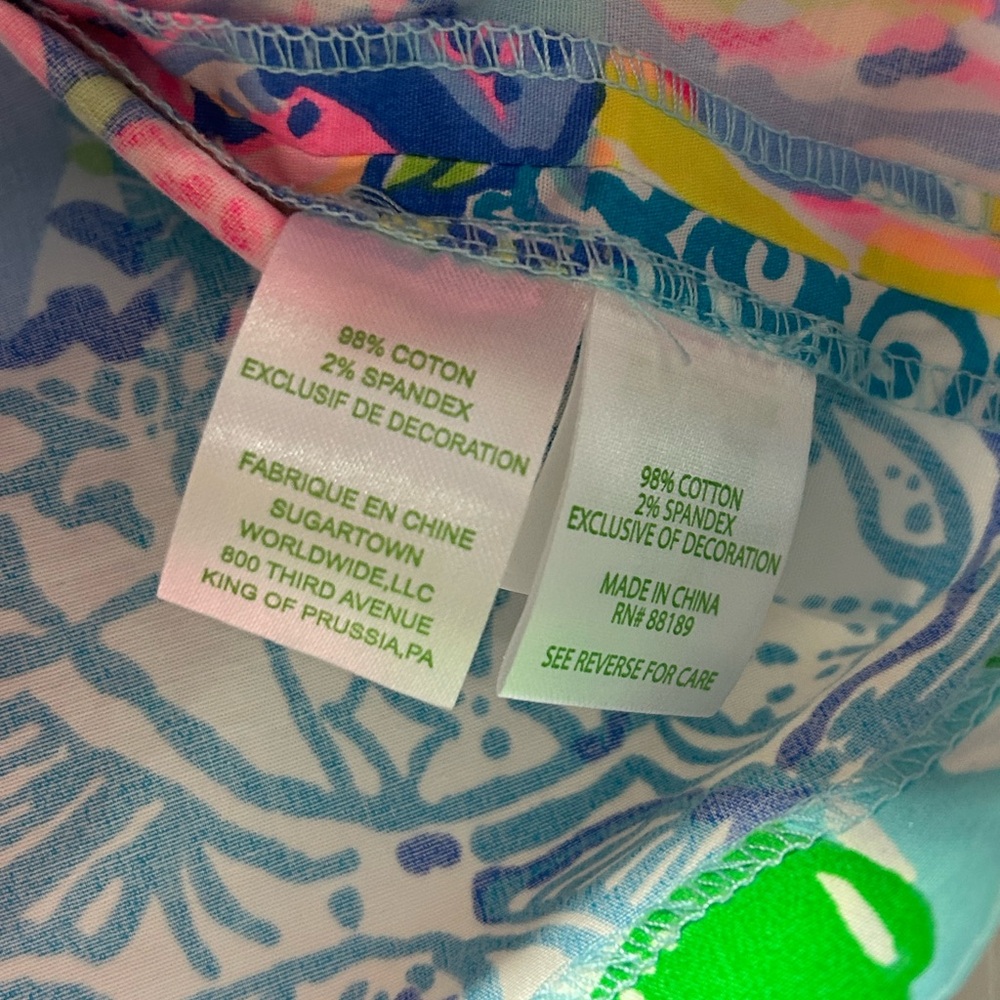 NWOT Lilly Pulitzer Simona Skort Pop Up Back Together Again Patch Print Size 2 - Picture 9 of 9